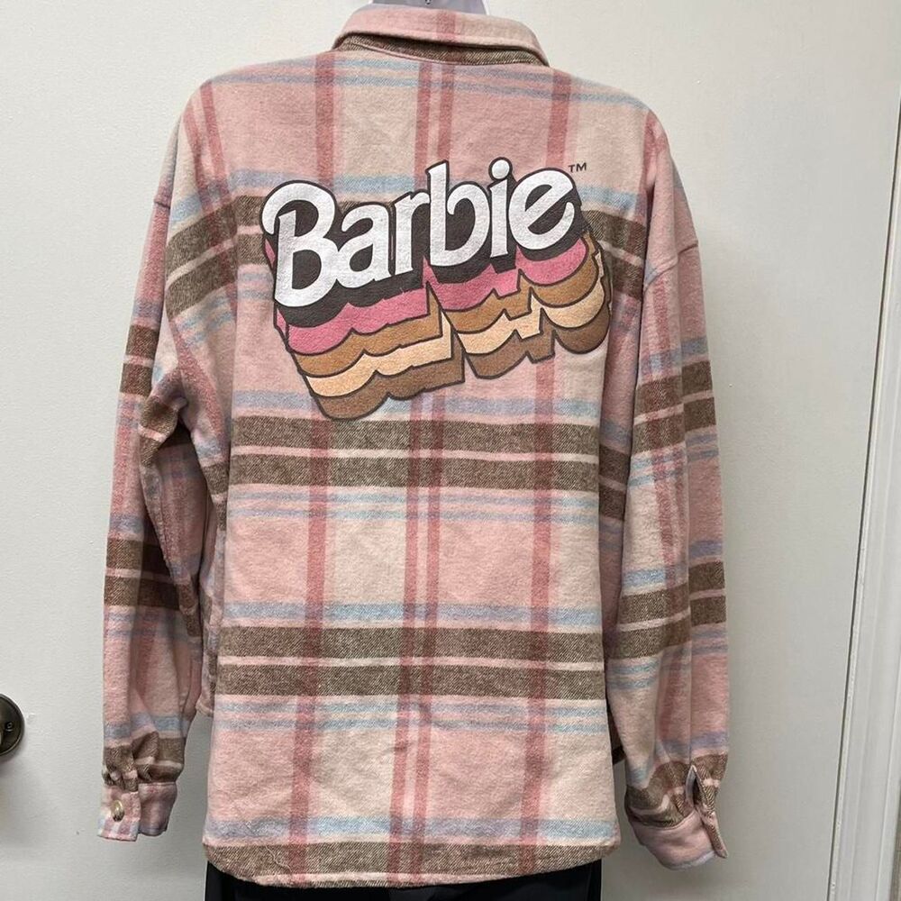 Barbie Women's Size XL Flannel Shacket